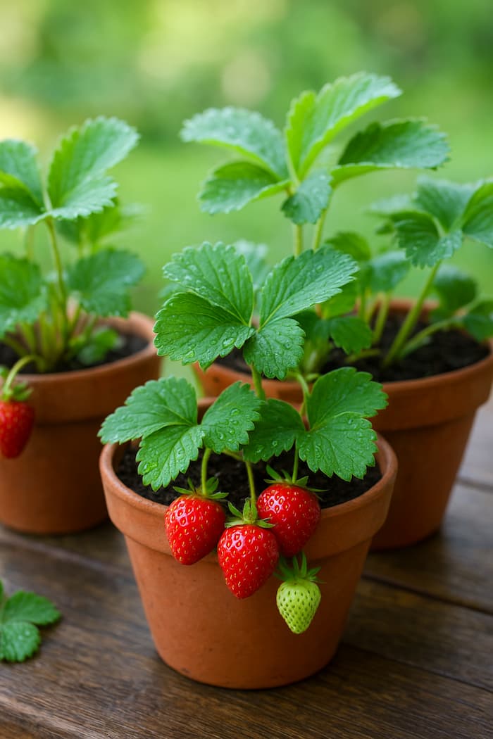 Grow Strawberries in Pots